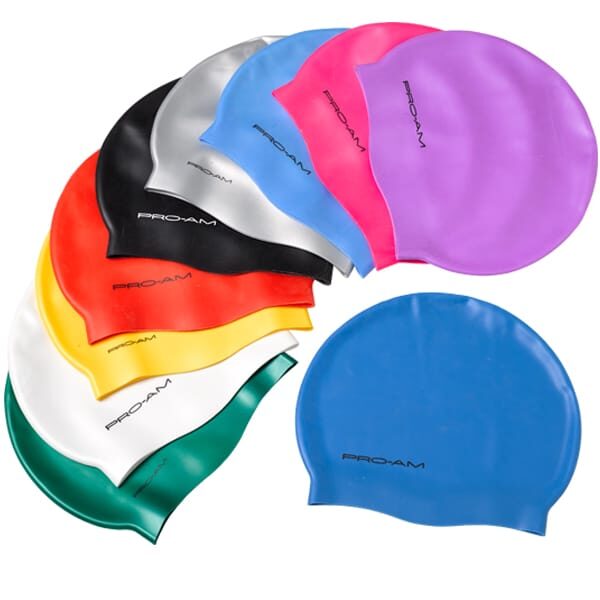 Pro-Am Silicone Swim Caps